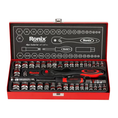 جعبه بکس 40 عددی 3/8 اینچ دسته TPR رونیکس مدل RH-2640